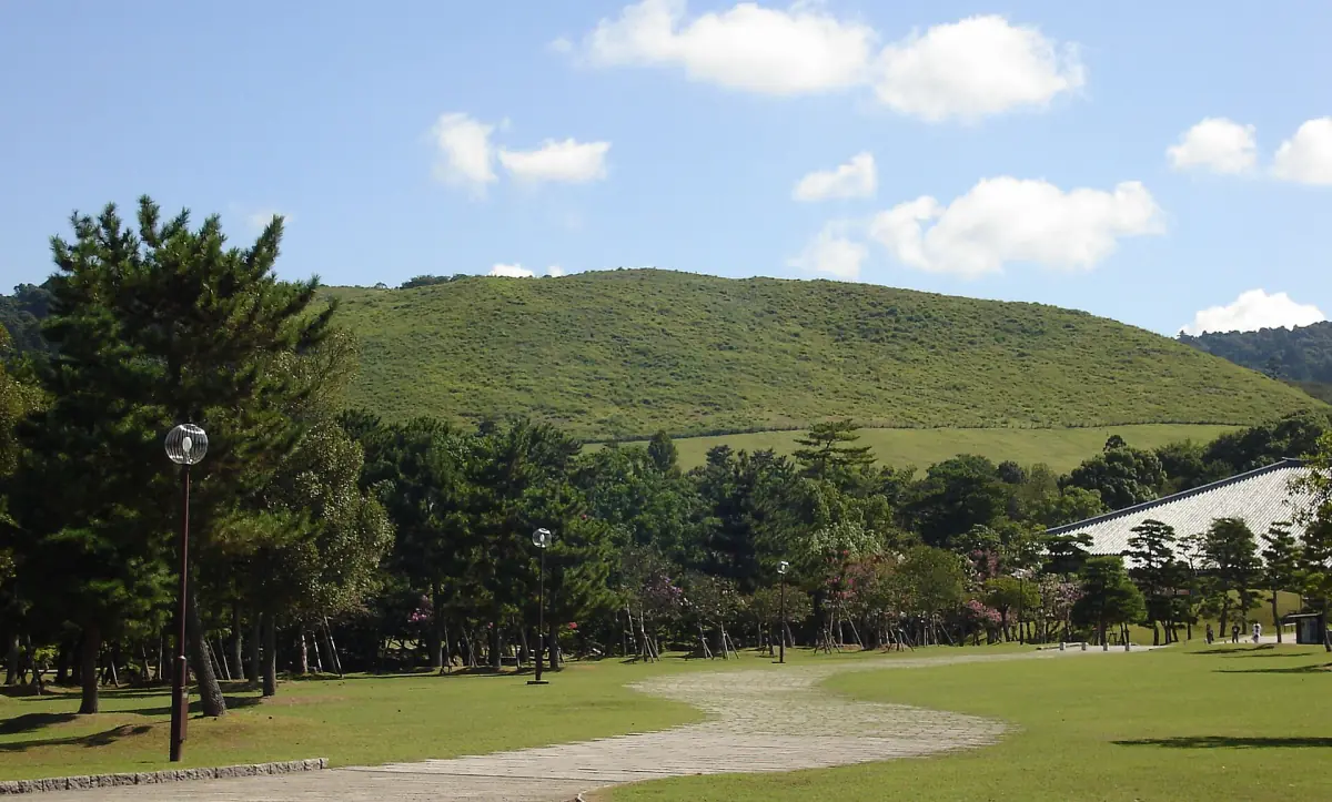 Mount Wakakusa above the park